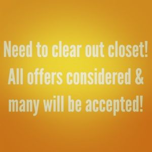 CLOSET 👚👖👗👠 CLEAR-OUT ❌🚫